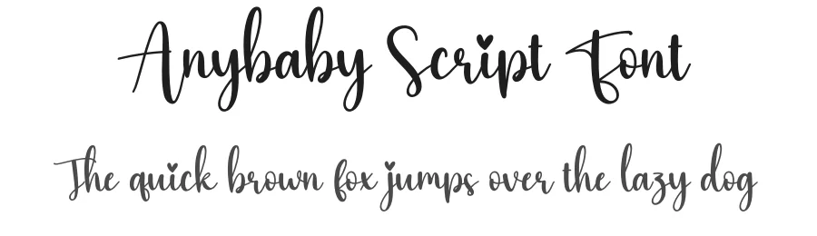 Anybaby Script Font by creativeletter — Script Handwritten Font