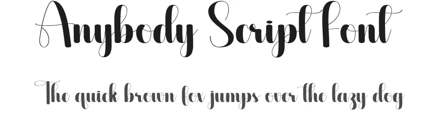 Anybody Script Font by creativeletter — Script Handwritten Font