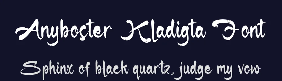 Anyboster Kladigta Font by glorytype — Script Handwritten Font — thumbnail 2