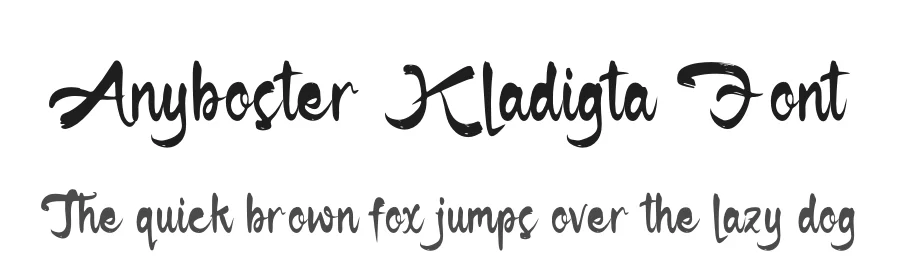 Anyboster Kladigta Font by glorytype — Script Handwritten Font