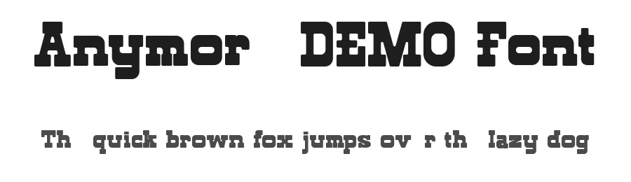 Anymore DEMO Font by Fontliner — Display Font