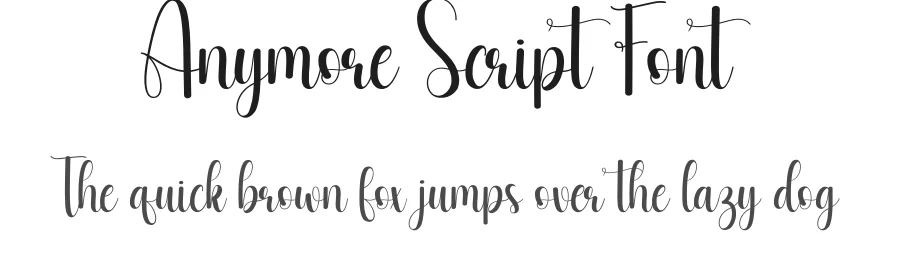 Anymore Script Font by creativeletter — Script Handwritten Font
