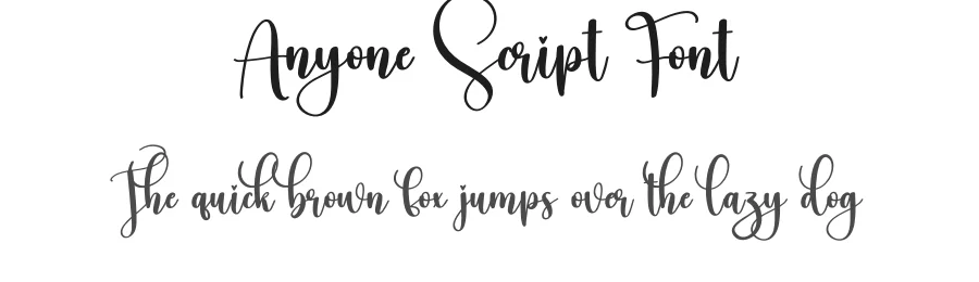 Anyone Script Font by creativeletter — Script Handwritten Font