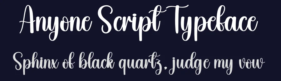 Anyone Script Typeface by creativeletter — Script Handwritten Font — thumbnail 2