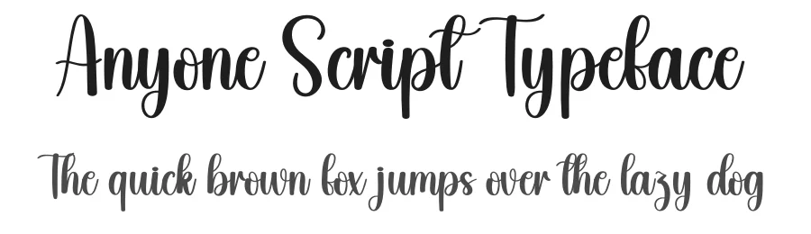 Anyone Script Typeface by creativeletter — Script Handwritten Font