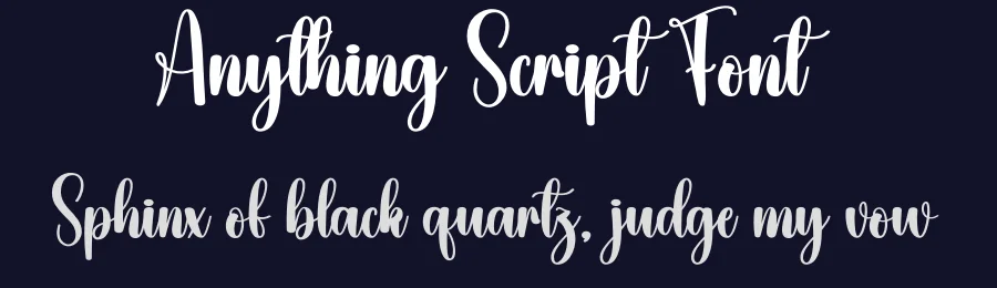 Anything Script Font by creativeletter — Script Handwritten Font — thumbnail 2