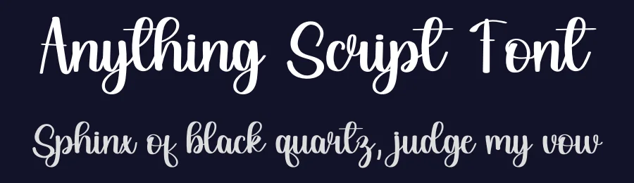 Anything Script Font by inermediaSTUDIO — Script Handwritten Font — thumbnail 2