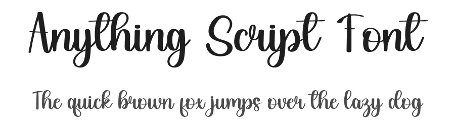 Anything Script Font by inermediaSTUDIO — Script Handwritten Font