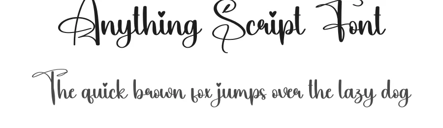Anything Script Font by creativeletter — Script Handwritten Font
