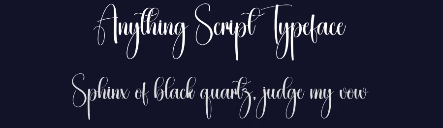 Anything Script Typeface by creativeletter — Script Handwritten Font — thumbnail 2