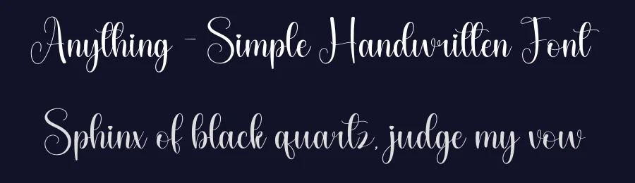 Anything – Simple Handwritten Font by andikastudio — Script Handwritten Font — thumbnail 2