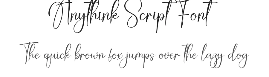 Anythink Script Font by creativeletter — Script Handwritten Font