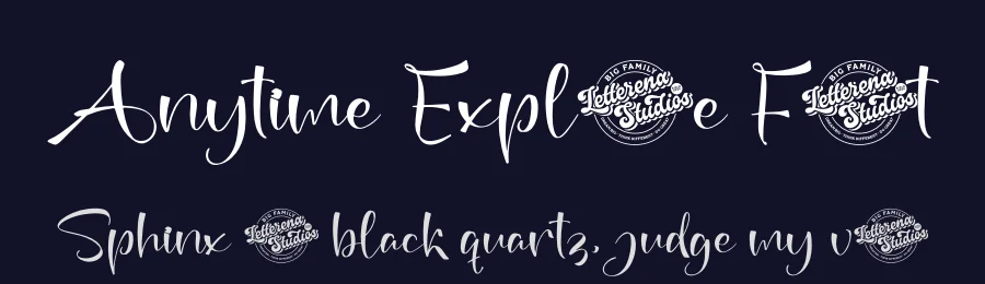 Anytime Explore Font by letterenastudios — Script Handwritten Font — thumbnail 2