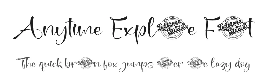 Anytime Explore Font by letterenastudios — Script Handwritten Font