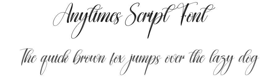 Anytimes Script Font by creativeletter — Script Handwritten Font