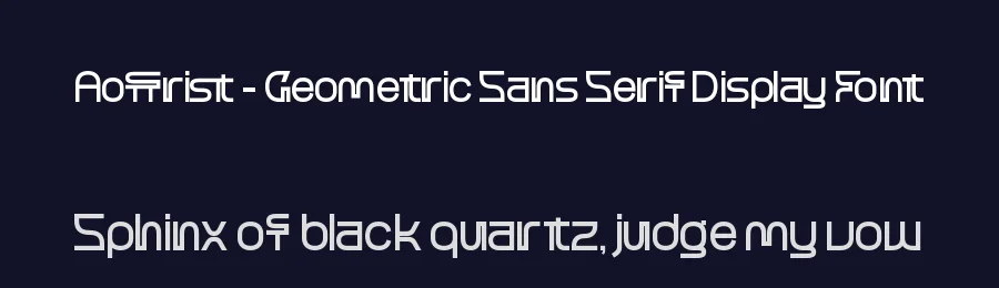 Aoffrist – Geometric Sans Serif Display Font by timelesstype.co — Decorative Font — thumbnail 2