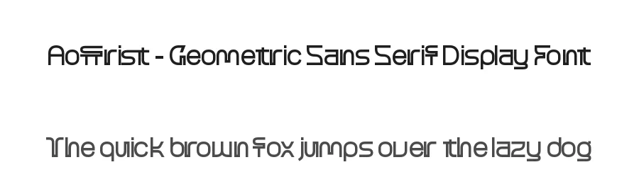 Aoffrist – Geometric Sans Serif Display Font by timelesstype.co — Decorative Font