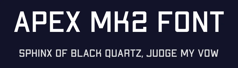 Apex Mk2 Font by Jeremy Nelson Design — Sans Serif Font — thumbnail 2