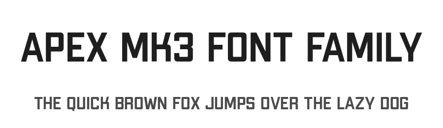 Apex Mk3 Font Family by Jeremy Nelson Design β Sans Serif Font