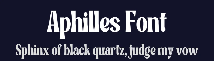 Aphilles Font by Heinzel Std. — Display Font — thumbnail 2