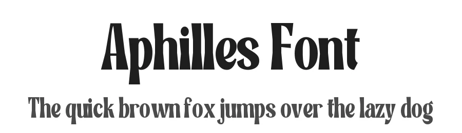 Aphilles Font by Heinzel Std. — Display Font