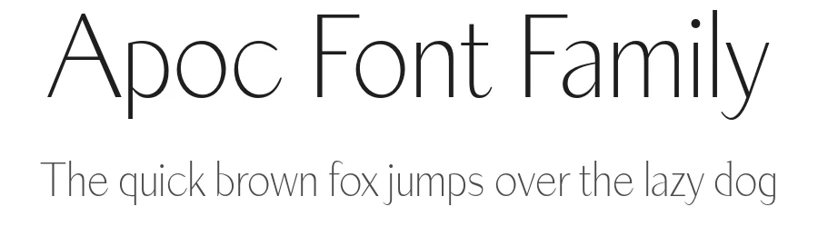 Apoc Font Family by Matthieu Salvaggio β Serif Font