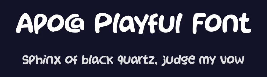 Apoca Playful Font by Khurasan — Display Font — thumbnail 2