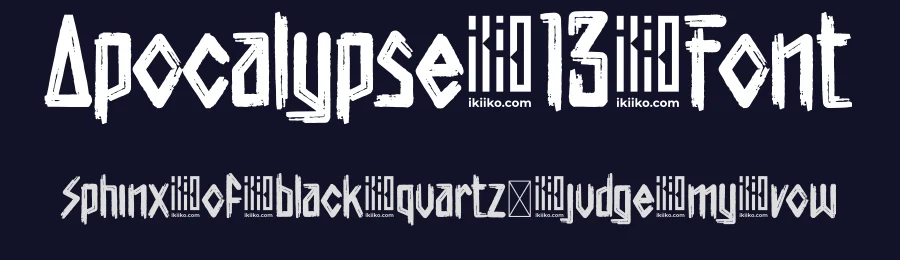 Apocalypse 13 Font by ikiiko type — Script Handwritten Font — thumbnail 2