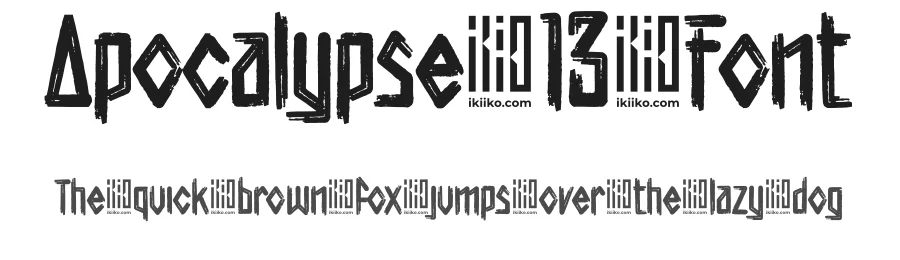 Apocalypse 13 Font by ikiiko type — Script Handwritten Font