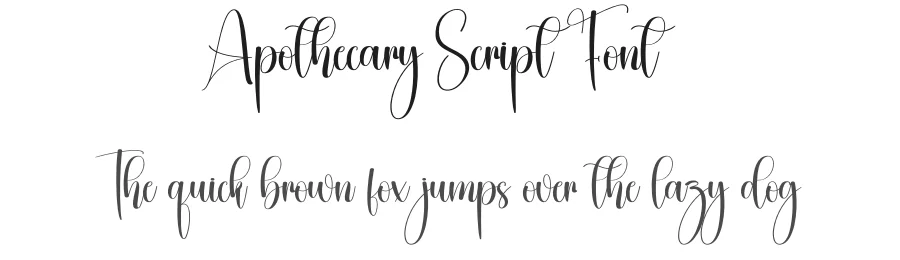 Apothecary Script Font by creativeletter — Script Handwritten Font