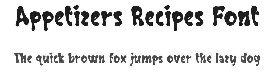 Appetizers Recipes Font by noahtype β Decorative Font