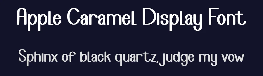 Apple Caramel Display Font by freshtypeink — Display Font — thumbnail 2