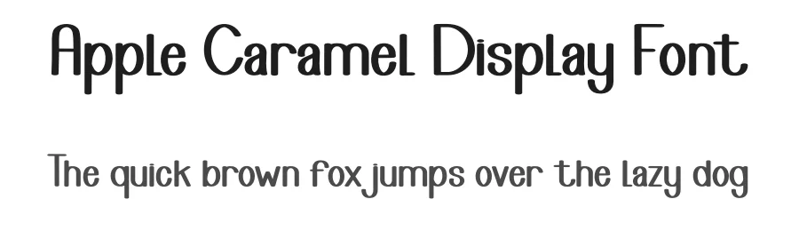 Apple Caramel Display Font by freshtypeink — Display Font