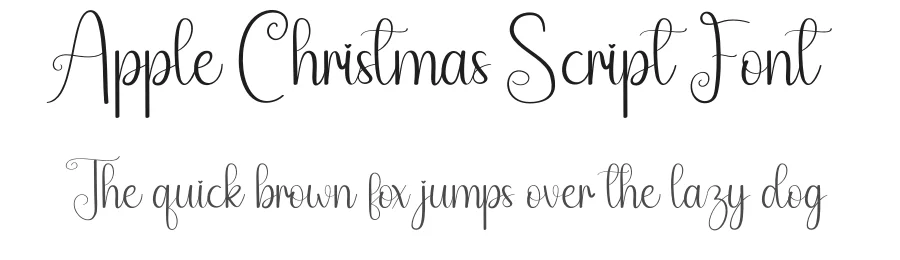 Apple Christmas Script Font by andikastudio — Script Handwritten Font