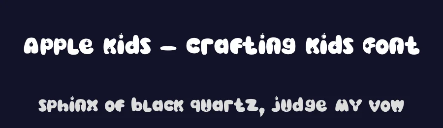 Apple kids – Crafting Kids Font by letterenastudios — Display Font — thumbnail 2