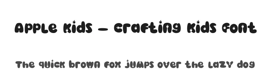 Apple kids – Crafting Kids Font by letterenastudios — Display Font