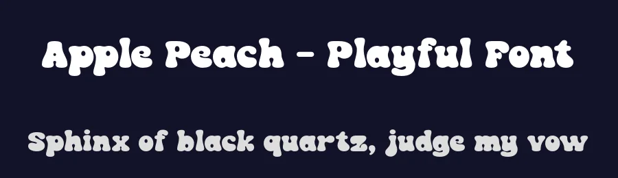 Apple Peach – Playful Font by roomspace.cl — Decorative Font — thumbnail 2