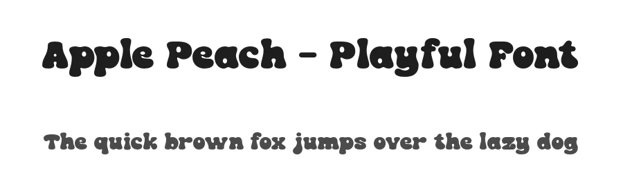 Apple Peach – Playful Font by roomspace.cl — Decorative Font