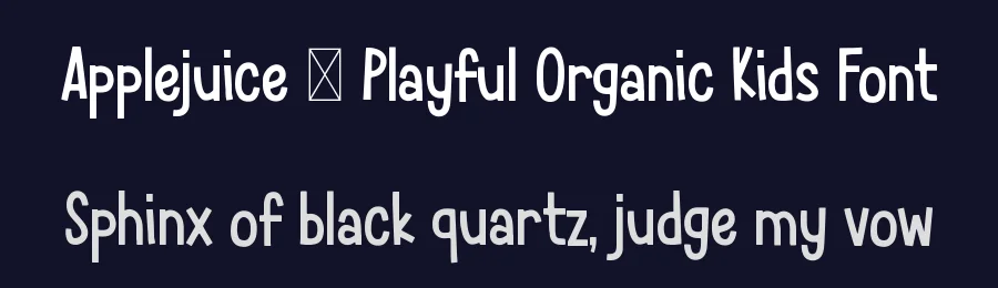 Applejuice – Playful Organic Kids Font by Rautan — Script Handwritten Font — thumbnail 2