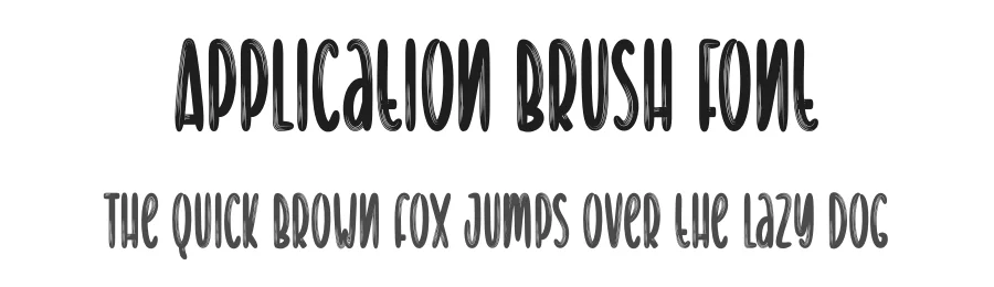Application Brush Font by creativeletter — Script Handwritten Font