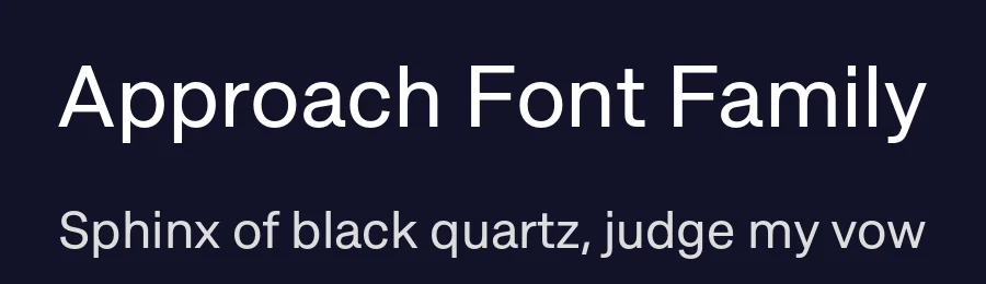 Approach Font Family by Emtype Foundry — Sans Serif Font — thumbnail 2