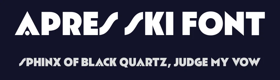 Apres Ski Font by Surplus Type Co — Sans Serif Font — thumbnail 2