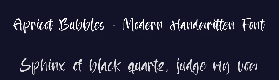 Apricot Bubbles – Modern Handwritten Font by stylishtype.co — Script Handwritten Font — thumbnail 2