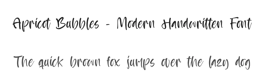 Apricot Bubbles – Modern Handwritten Font by stylishtype.co — Script Handwritten Font