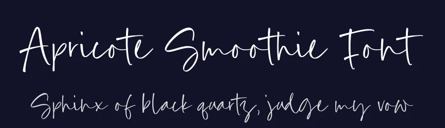 Apricote Smoothie Font by Timur type — Script Handwritten Font — thumbnail 2