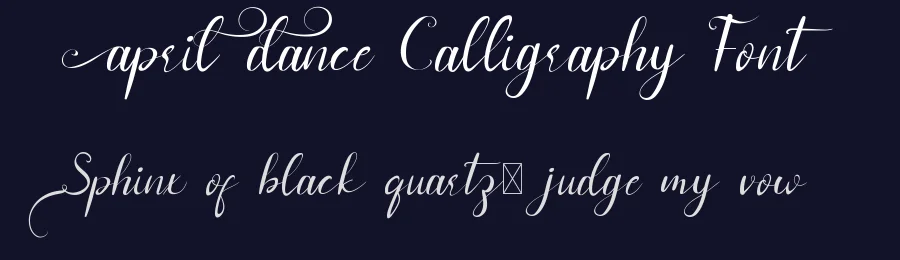April Dance Calligraphy Font by edricstudio — Script Handwritten Font — thumbnail 2