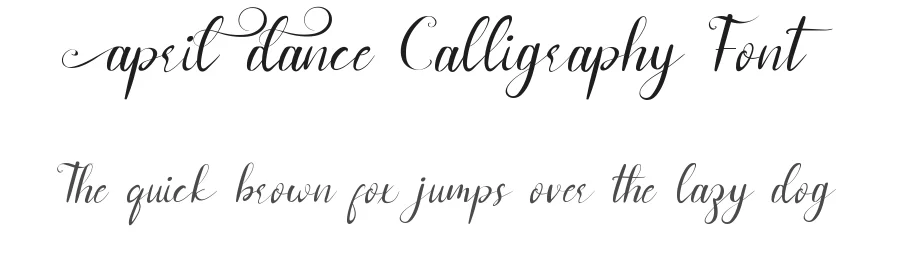 April Dance Calligraphy Font by edricstudio — Script Handwritten Font