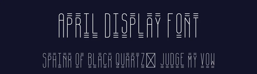 April Display Font by vp_creative_shop — Display Font — thumbnail 2