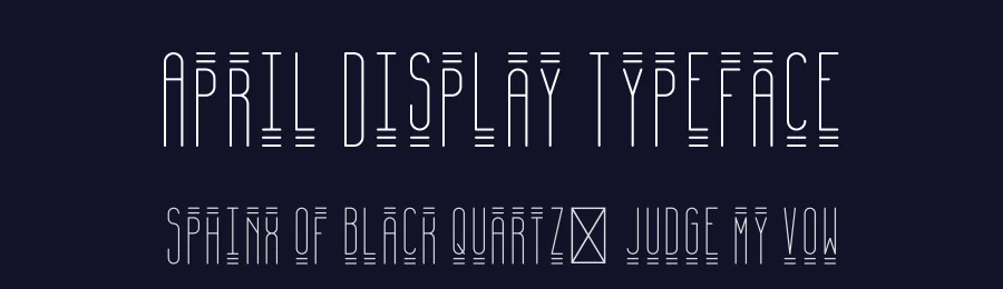 April Display Typeface by vp_creative_shop — Display Font — thumbnail 2