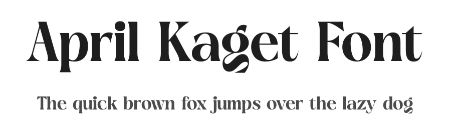 April Kaget Font by timelesstype.co — Display Font